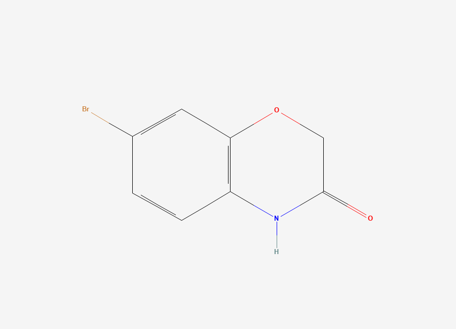Two-dimensional chemical structure of 7-bromo-3,4-dihydro-2H-1,4-benzoxazin-3-one