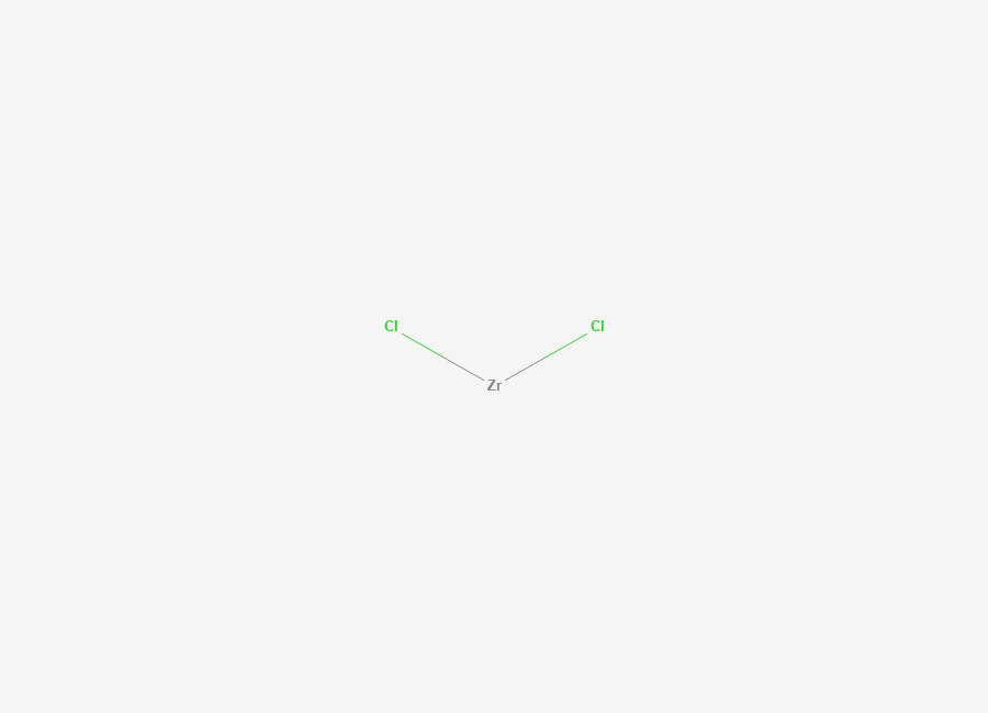 Two-dimensional chemical structure of Zirconium(II) chloride