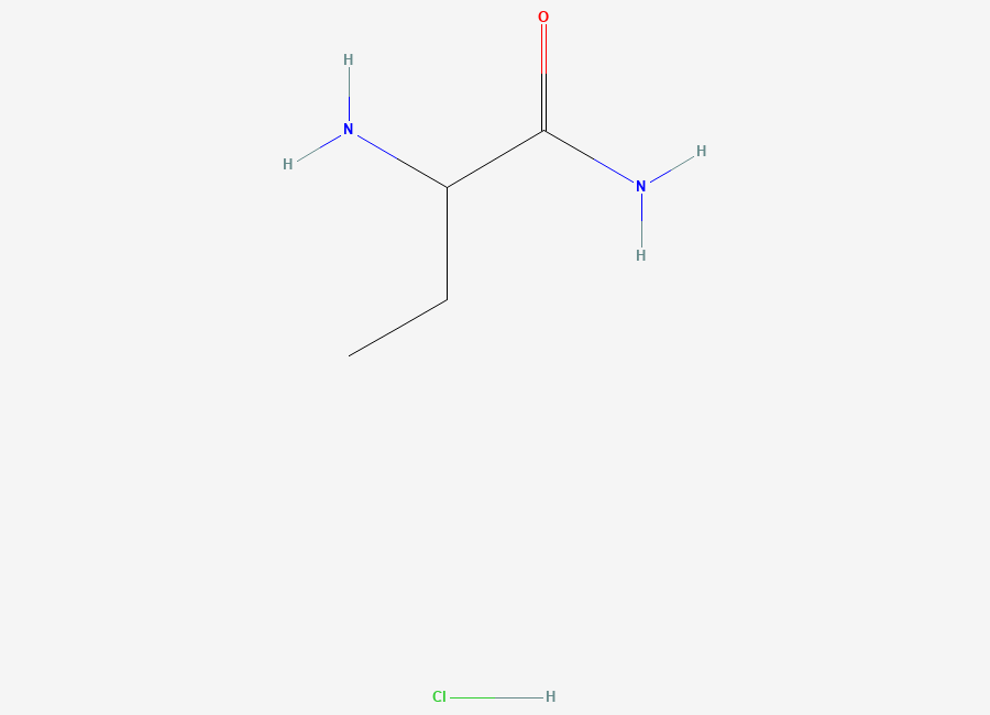 Two-dimensional chemical structure of 2-Aminobutanamide hydrochloride