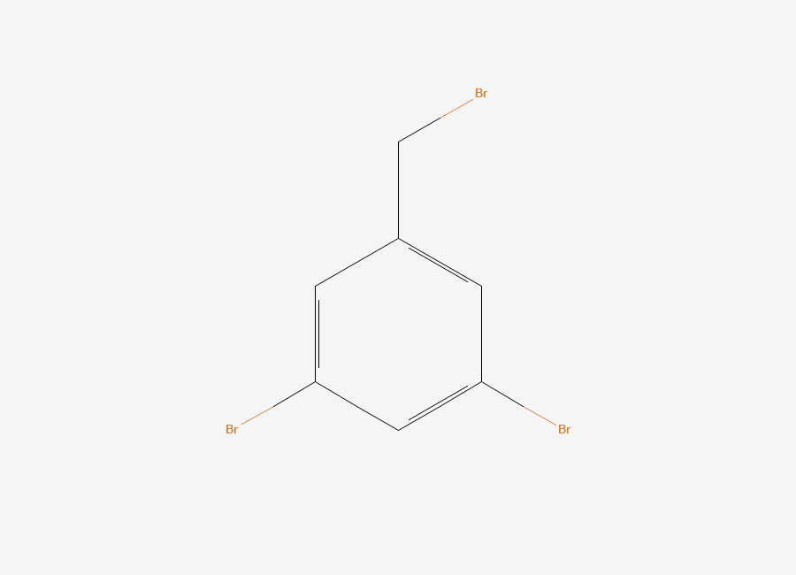 Two-dimensional chemical structure of 3,5-Dibromobenzyl bromide