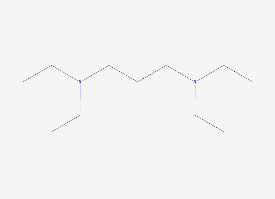 Two-dimensional chemical structure of N,N,N',N'-Tetraethyl-1,3-propanediamine