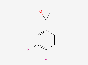 Two-dimensional chemical structure of 2-(3,4-Difluorophenyl)oxirane