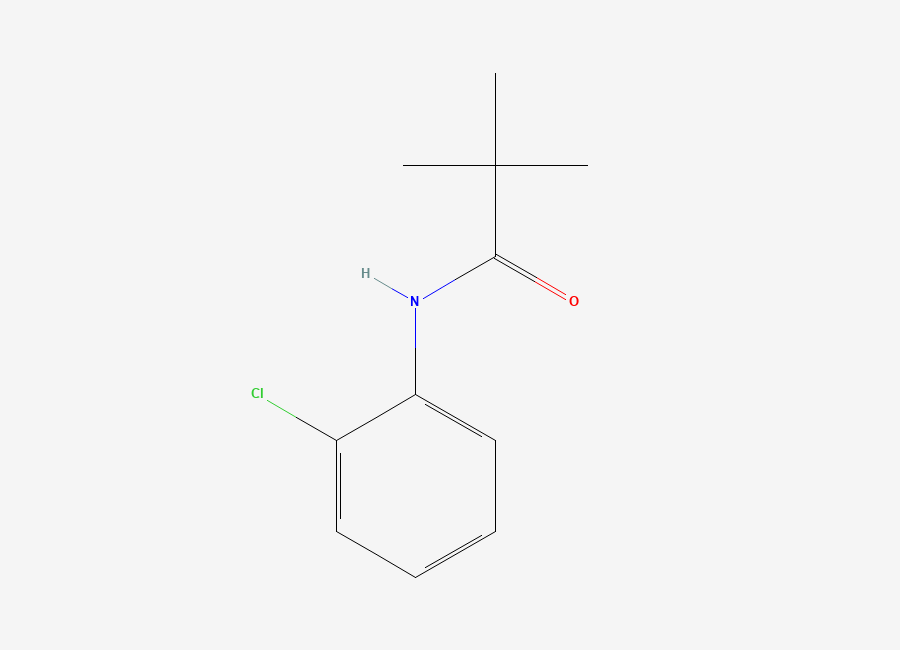 Two-dimensional chemical structure of Propanamide, N-(2-chlorophenyl)-2,2-dimethyl-