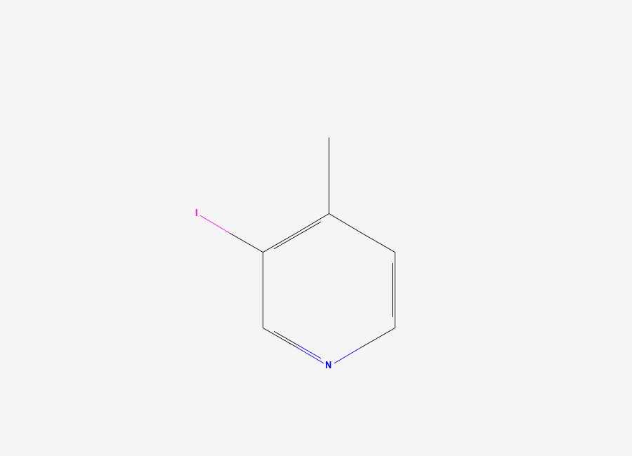 Two-dimensional chemical structure of 3-Iodo-4-methylpyridine