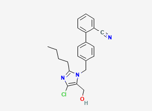 Two-dimensional chemical structure of Des[2’-(1H-tetrazol-5-yl)] 2-Cyanolosartan, CAS 114772-55-3