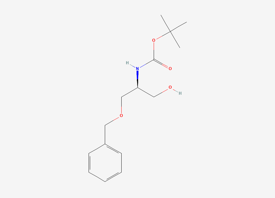 Two-dimensional chemical structure of N-Boc-(S)-2-amino-3-benzyloxy-1-propanol