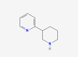 Two-dimensional chemical structure of 2-(Piperidin-3-yl)pyridine