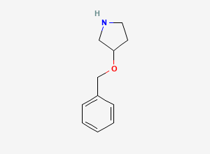 Two-dimensional chemical structure of 3-(Benzyloxy)pyrrolidine