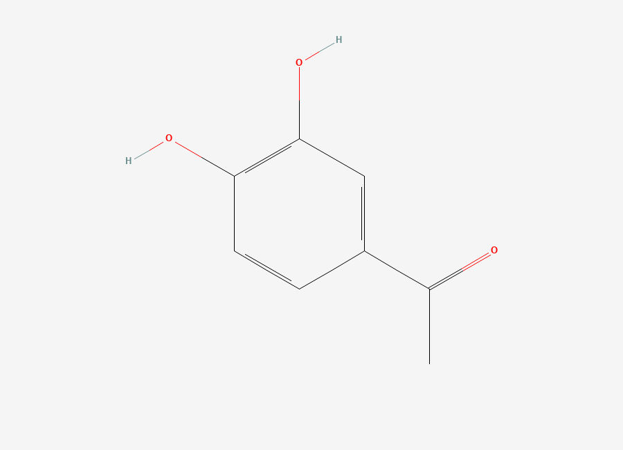 Two-dimensional chemical structure of 3',4'-Dihydroxyacetophenone
