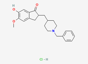 Two-dimensional chemical structure of 6-O-Desmethyl donepezil hydrochloride