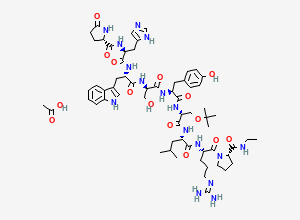 Two-dimensional chemical structure of Buserelin EP Impurity B (Acetate Salt)