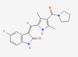 Two-dimensional chemical structure of Sunitinib Impurity B, CAS 2135339-43-2