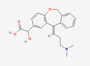 Two-dimensional chemical structure of a-Hydroxy Olopatadine (>90%)