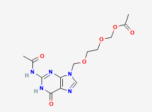 Two-dimensional chemical structure of Acyclovir Impurity N