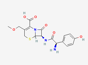 Two-dimensional chemical structure of Cefprozil Impurity 12