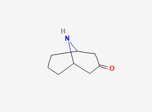 Two-dimensional chemical structure of 9-Azabicyclo[3.3.1]nonan-3-one