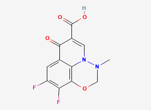 Two-dimensional chemical structure of Marbofloxacin EP Impurity B, CAS 115551-41-2