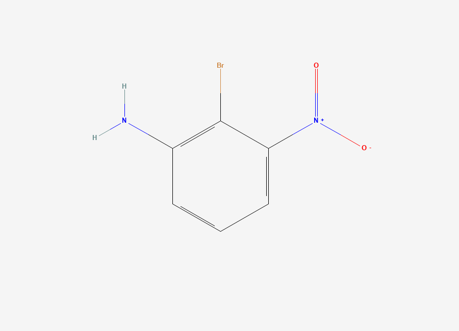 Two-dimensional chemical structure of 2-Bromo-3-nitroaniline