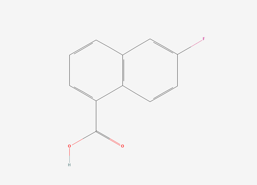 Two-dimensional chemical structure of 6-Fluoronaphthalene-1-carboxylic acid