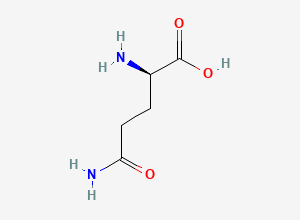 Two-dimensional chemical structure of D-Glutamine