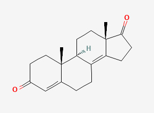 Two-dimensional chemical structure of Androsta-4,8(14)-diene-3,17-dione