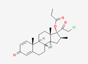 Two-dimensional chemical structure of Clobetasol Propionate Impurity E