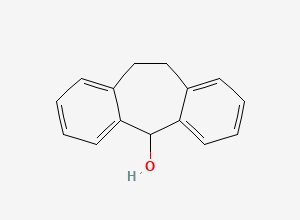 Two-dimensional chemical structure of Amitriptyline EP Impurity G / Nortriptyline EP Impurity I / Dibenzosuberol, CAS 1210-34-0