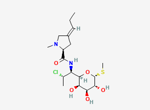 Two-dimensional chemical structure of Didehydro Clindamycin