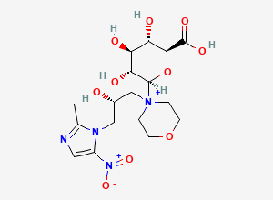 Two-dimensional chemical structure of Morinidazole metabolite M8-1