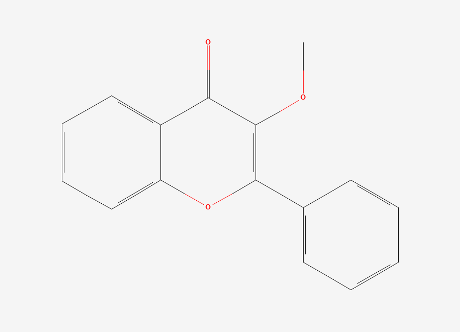 Two-dimensional chemical structure of 3-Methoxyflavone