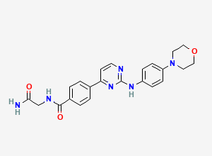 Two-dimensional chemical structure of Momelotinib Amide Impurity