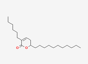 Two-dimensional chemical structure of Orlistat dihydropyranone impurity, CAS 130676-64-1