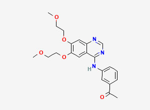 Two-dimensional chemical structure of Erlotinib Impurity C, CAS 1354727-63-1