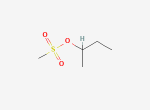 Two-dimensional chemical structure of 1-Methylpropyl methanesulfonate