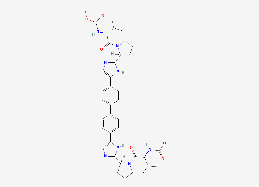 Two-dimensional chemical structure of Daclatasvir Impurity 9 (RSRR-Isomer)