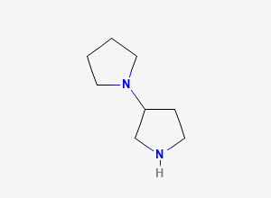 Two-dimensional chemical structure of 1-(Pyrrolidin-3-yl)pyrrolidine