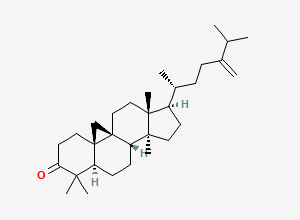Two-dimensional chemical structure of 24-Methylenecycloartanone