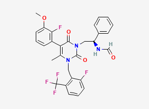 Two-dimensional chemical structure of Elagolix impurity 51