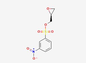 Two-dimensional chemical structure of Benzenesulfonic acid, 3-nitro-, (2S)-2-oxiranylmethyl ester