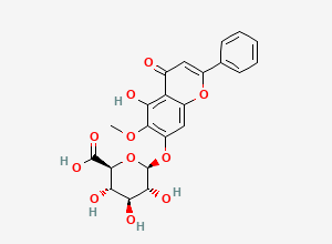 Two-dimensional chemical structure of Oroxylin A glucoronide