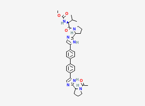 Two-dimensional chemical structure of Daclatasvir Impurity B