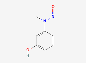 Two-dimensional chemical structure of N-(3-hydroxyphenyl)-N-methylnitrous amide