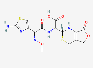 Two-dimensional chemical structure of Cefotaxime Open Ring Lactone, CAS 75679-12-8