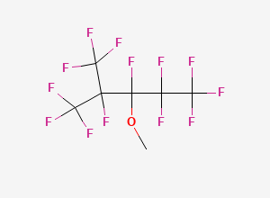 Two-dimensional chemical structure of 3-Methoxyperfluoro(2-methylpentane)