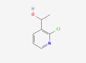 Two-dimensional chemical structure of 1-(2-Chloropyridin-3-yl)ethanol