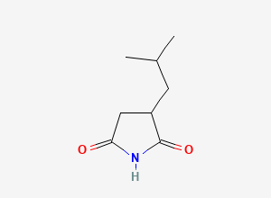 Two-dimensional chemical structure of Pregabalin Succinimide Impurity, CAS 164597-78-8