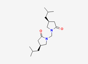 Two-dimensional chemical structure of Pregabalin Unknown Impurity / Pregabalin Dimer Impurity, CAS 2361911-35-3