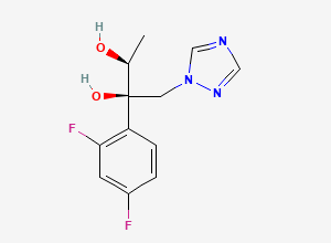 Two-dimensional chemical structure of Efinaconazole (2R,3S)-Diol Impurity, CAS 135270-11-0