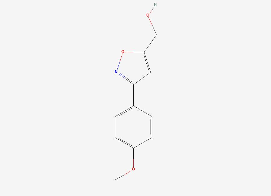 Two-dimensional chemical structure of (3-(4-Methoxyphenyl)-1,2-oxazol-5-yl)methanol