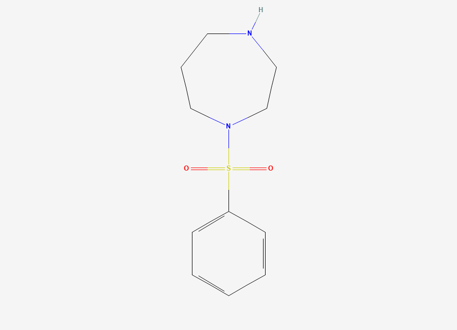 Two-dimensional chemical structure of 1-(Benzenesulfonyl)-1,4-diazepane